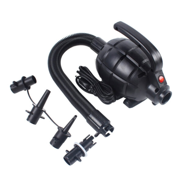Elektrische Niederdruckpumpe GLD-318 zum schnellen Aufpumpen von Drop-Stitch-Pools, Matten und aufblasbaren Produkten. 230V, kompakt, leistungsstark und einfach zu bedienen. GLD-318 Niederdruckpumpe - elektrische Pumpe für Drop-Stitch-Pools