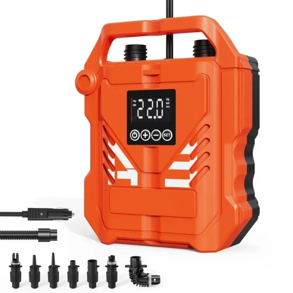 Elektrische Hochdruckpumpe für Drop-Stitch-Produkte | LCD & Auto-Stopp Elektrische Hochdruckpumpe AP-883L – speziell für Drop-Stitch-Produkte entwickelt